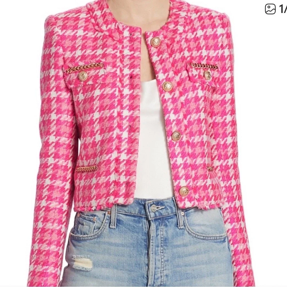 Generation Love Pink and Cream Blazer with Gold Accents - Picture 3 of 3
